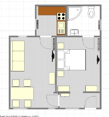 Grundriss Glowe im Waldhaus Sellin – Raumaufteilung